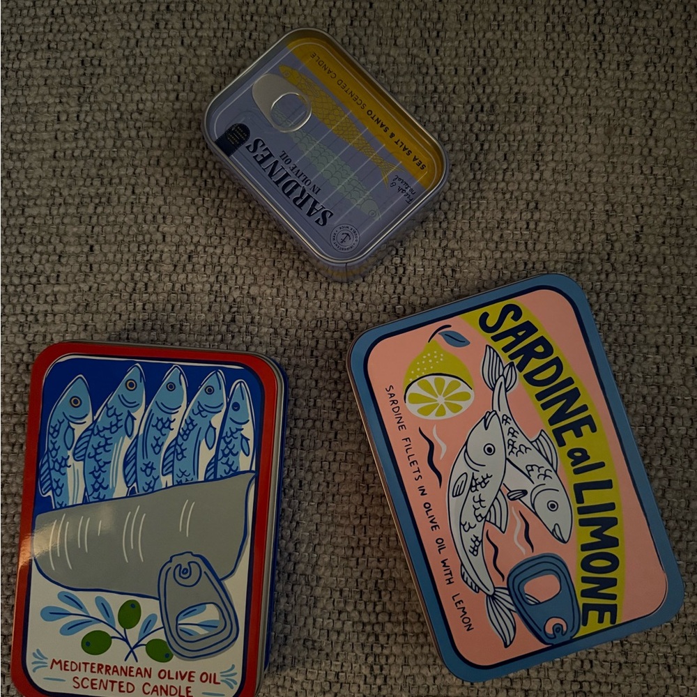 Sardine Themed candles